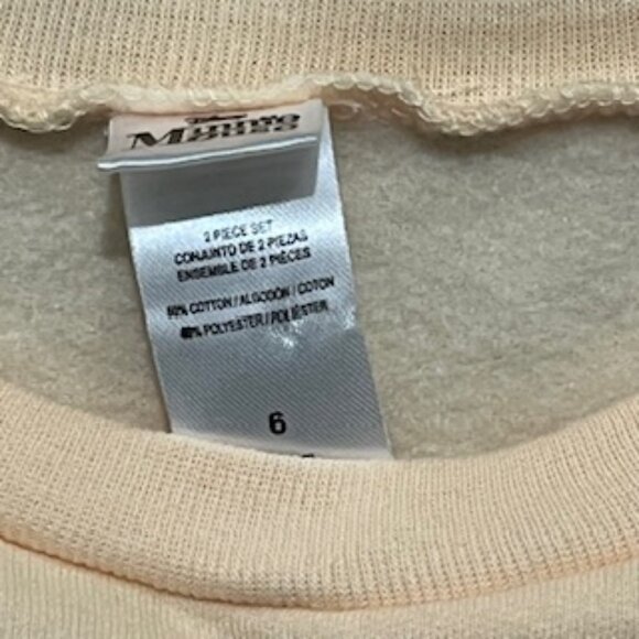 NEW Disney Minnie Mouse 2 Piece Sweatsuit Girls Size 6 Yellow Fleece - Picture 6 of 12